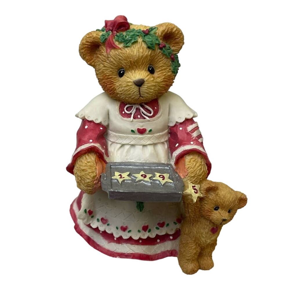 Vintage 1995 Cherished Teddies Amanda 141186 Christmas Cheer to Last The Year
